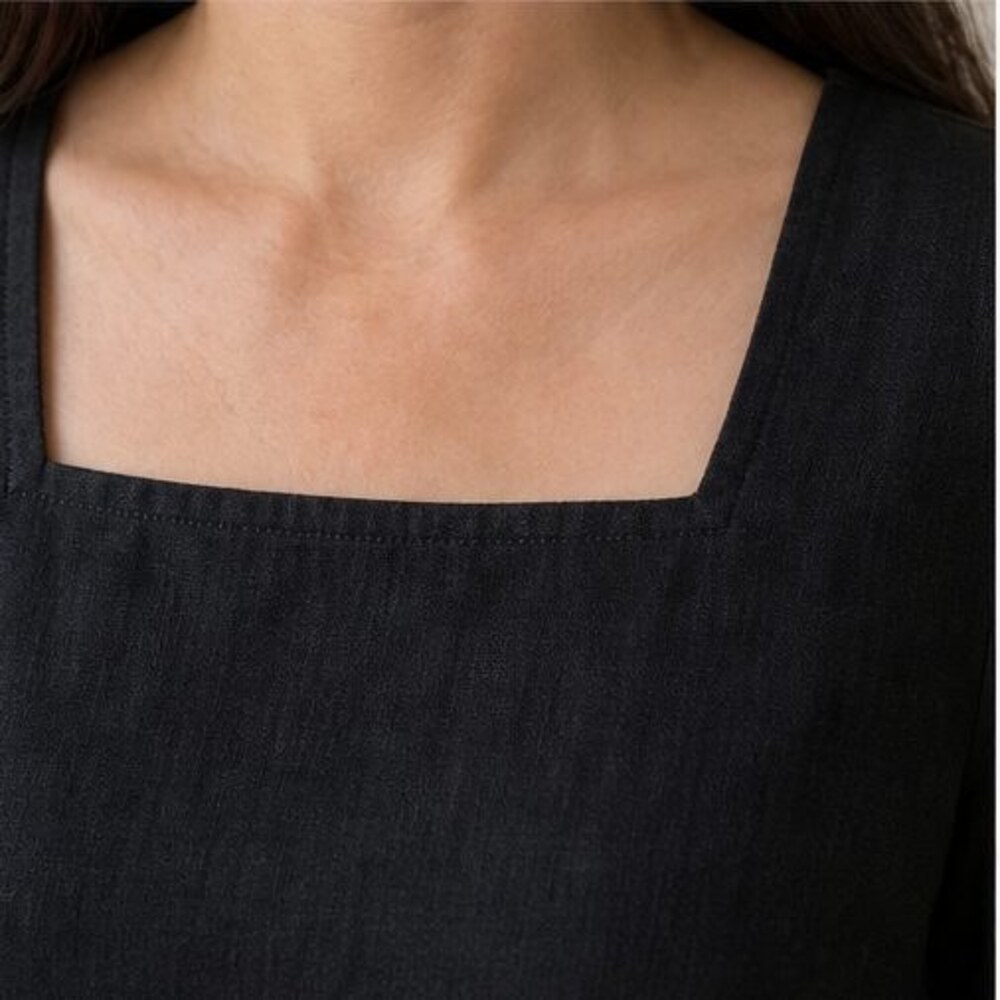 Black Ruffle Blouse - Picture 4 of 6